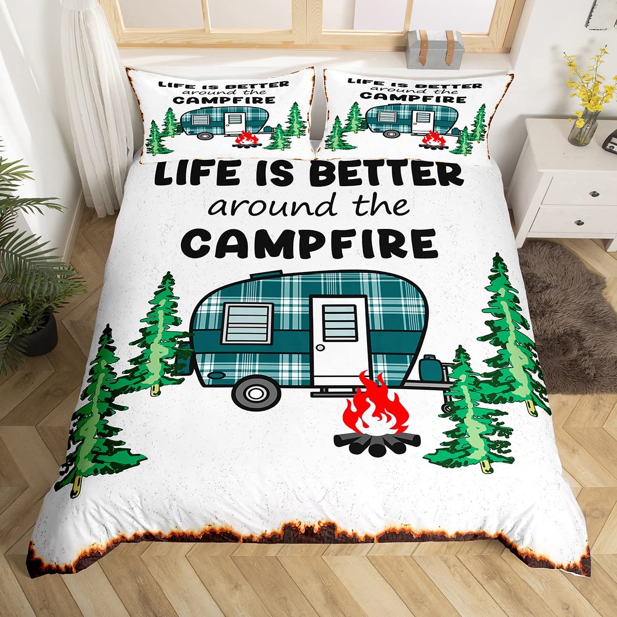 Happy Camping Duvet Cover Camp - Outdoor Adventure America recension och pris