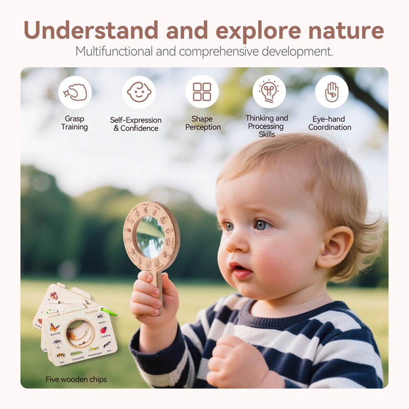 Wooden Magnifying Glass Outdoo - Outdoor Adventure Learning recension och pris