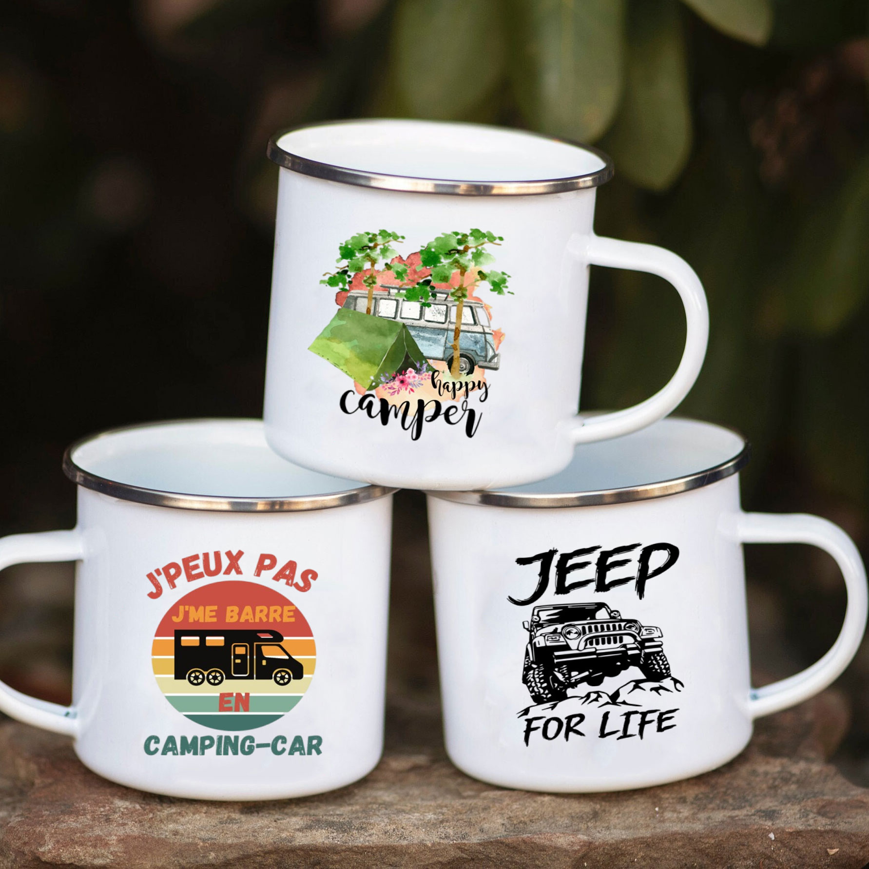Camping Car Enamel Mug Adventu - Outdoor Adventure Ideas recension och pris