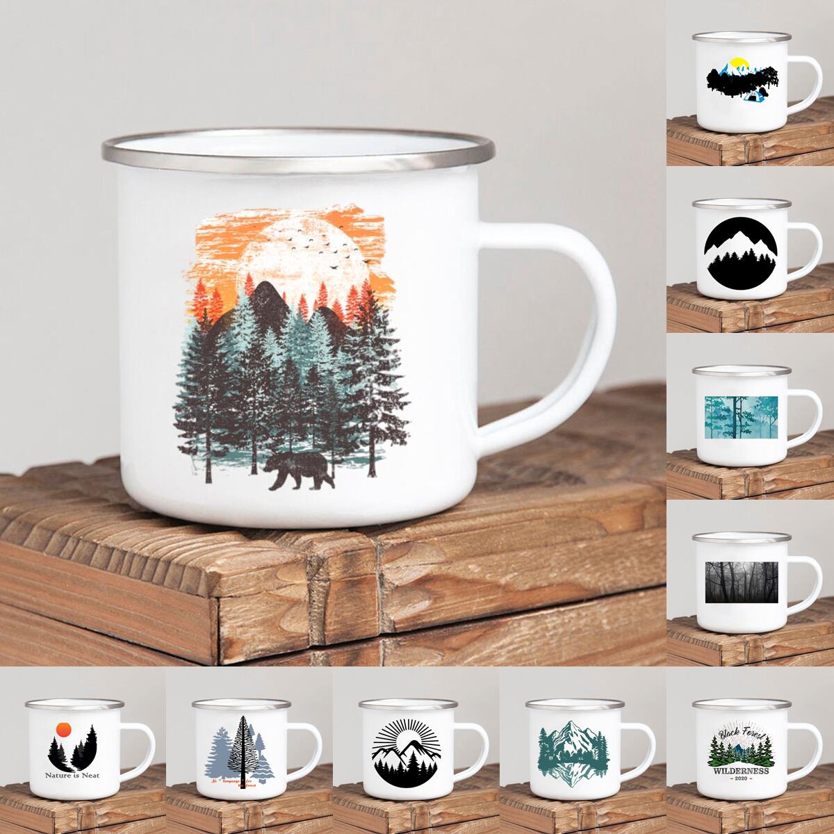 Forest Camp Enamel Coffee Mug  - Outdoor Adventure Ideas recension och pris