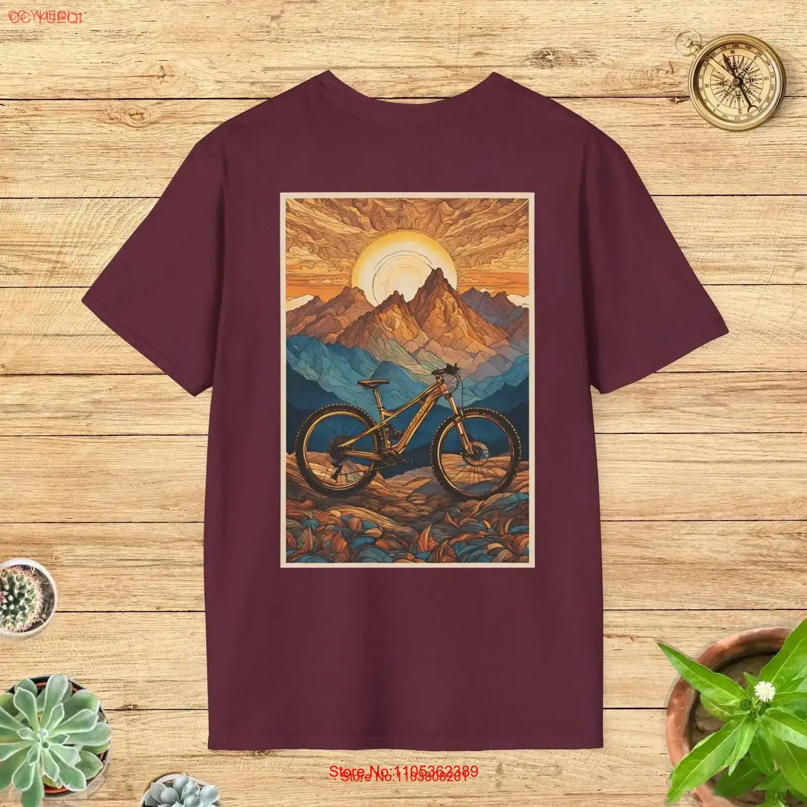 Scenic Mountain Bike Art T Shi - Outdoor Adventure Ideas recension och pris