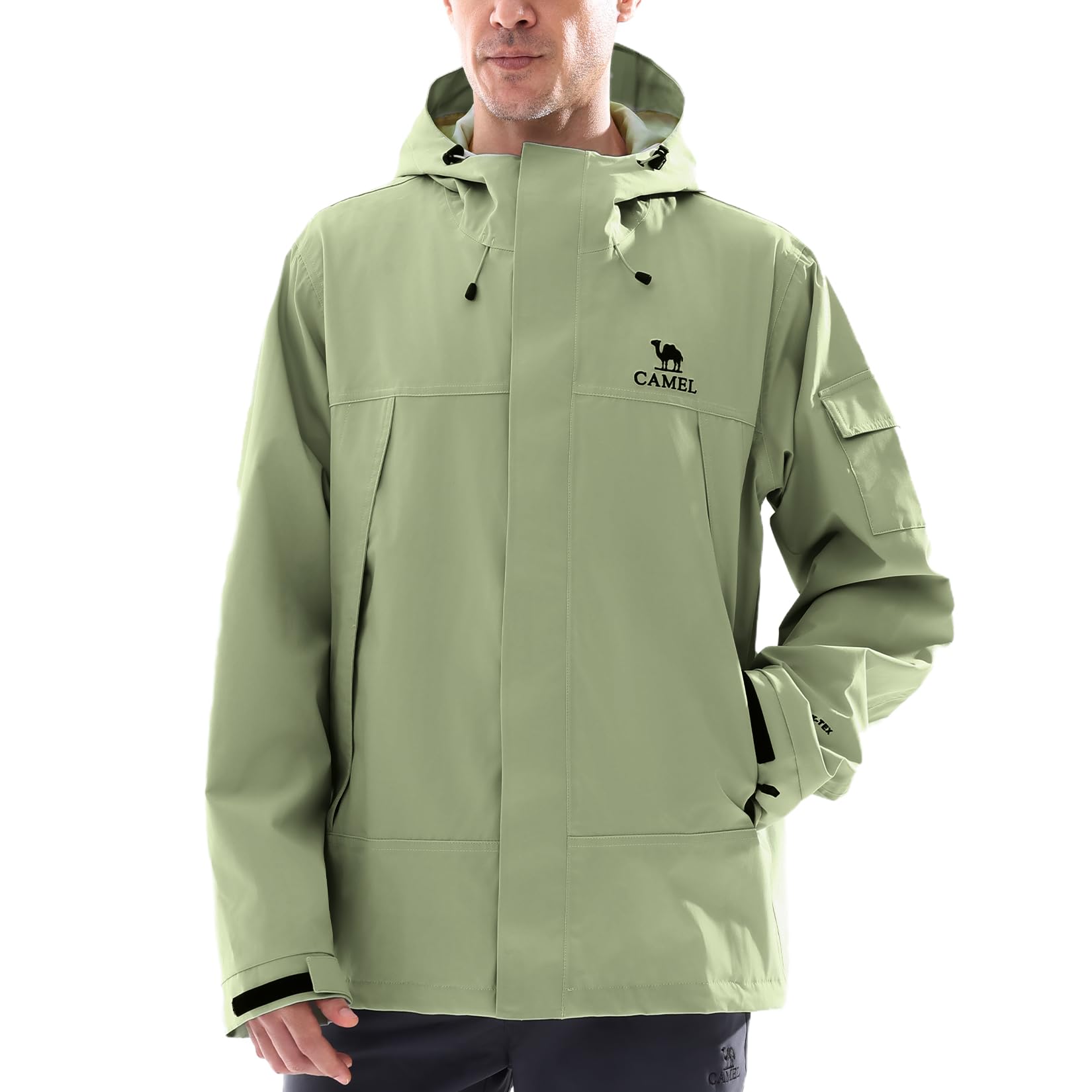 GOLDEN CAMEL Men's Rain Jacket - Outdoor Adventure Windbreaker recension och pris